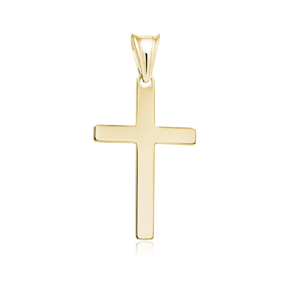 Cruce argint placată cu aur galben DiAmanti K0249G-DIA Cruce argint placată cu aur galben DiAmanti K0249G-DIA